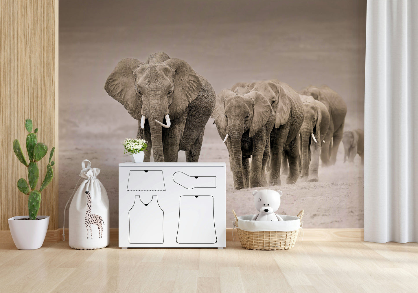 Elephant Journey Wall Mural -2526083