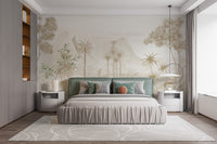 Sepia Forest Wallpaper Mural - Giffywalls