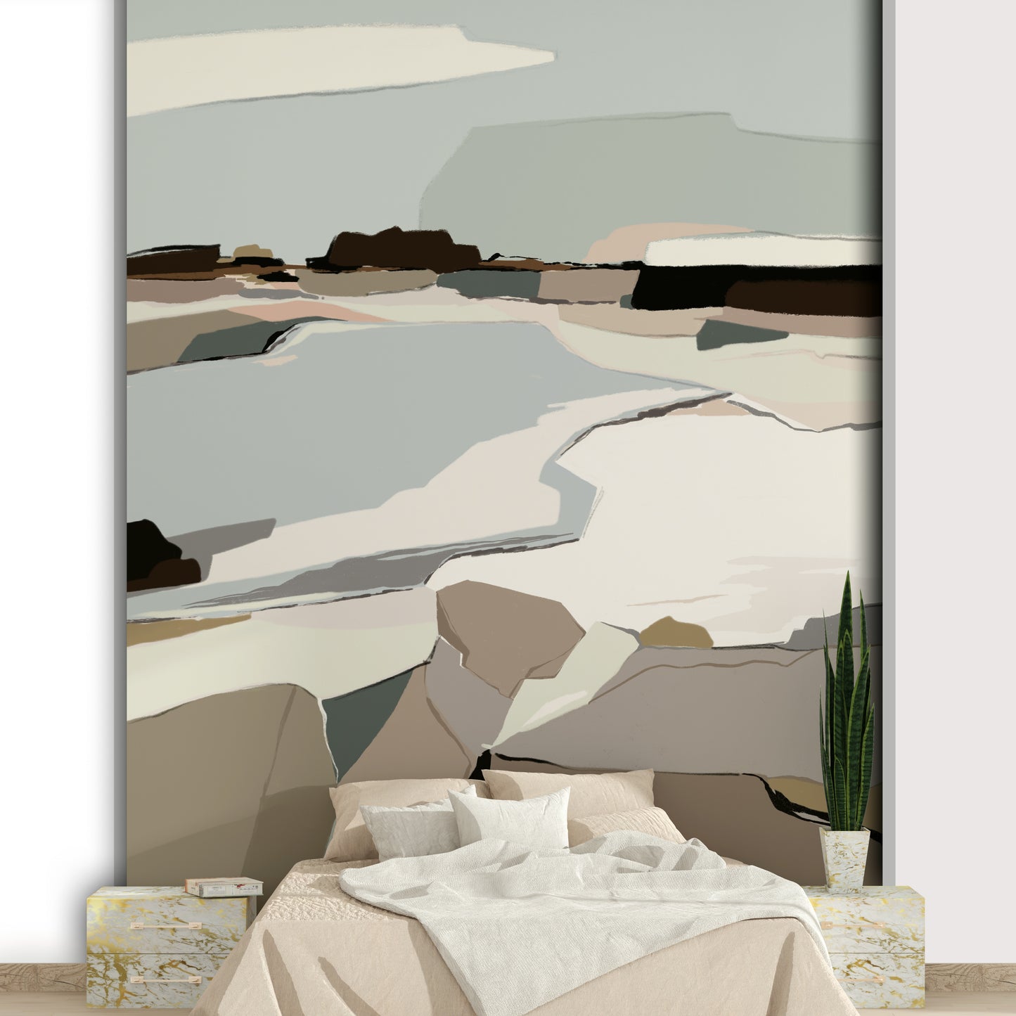 Easy install artistic mural

