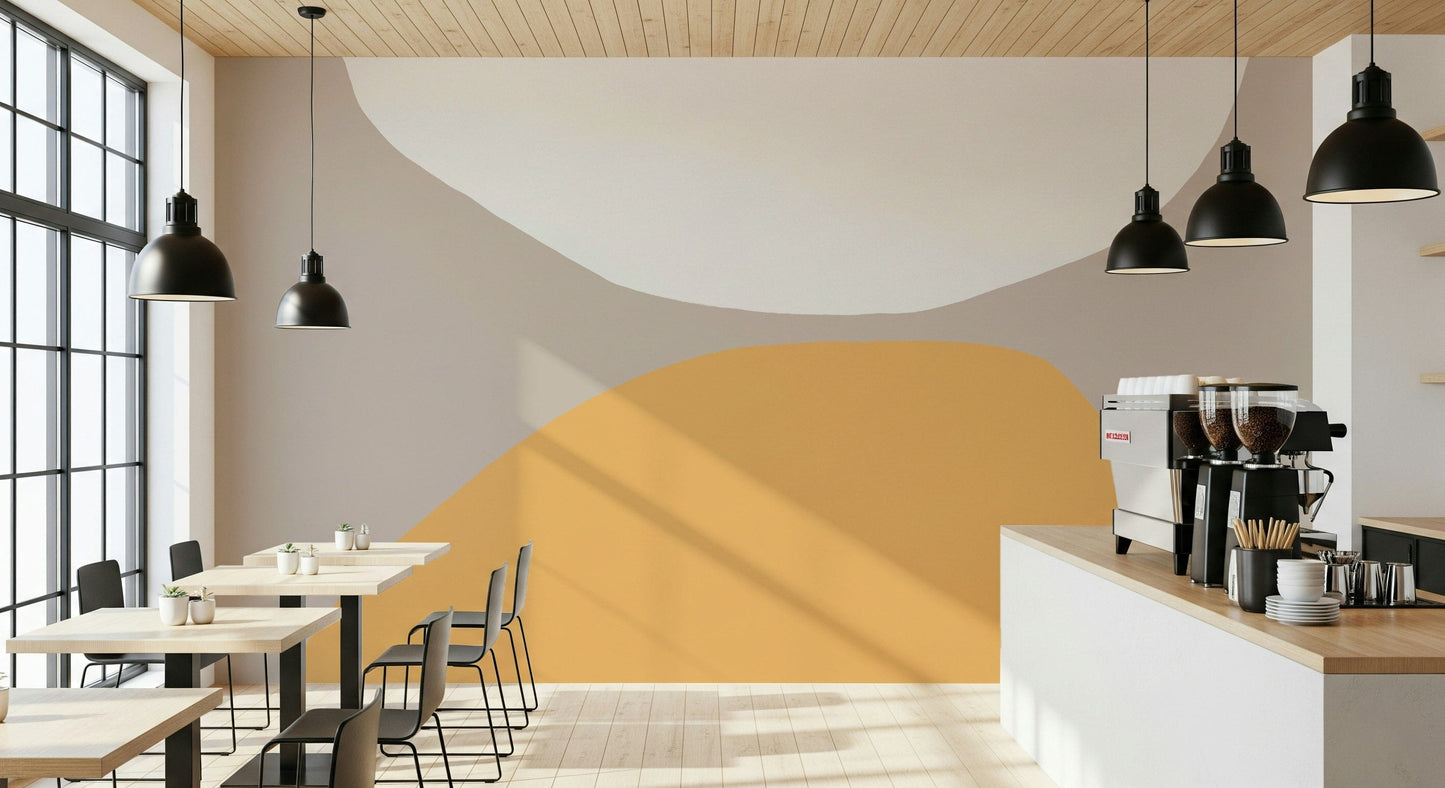 A serene flowing design wall mural for your decor.