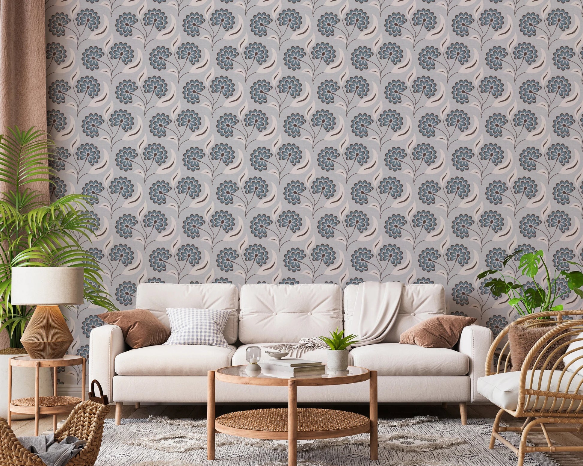 Serene Blooms Wallpaper⁠