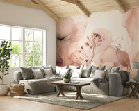 Serene flower scene with friendly petals

