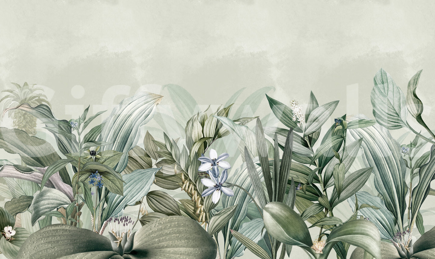 Subtle botanical wallpaper for homes


