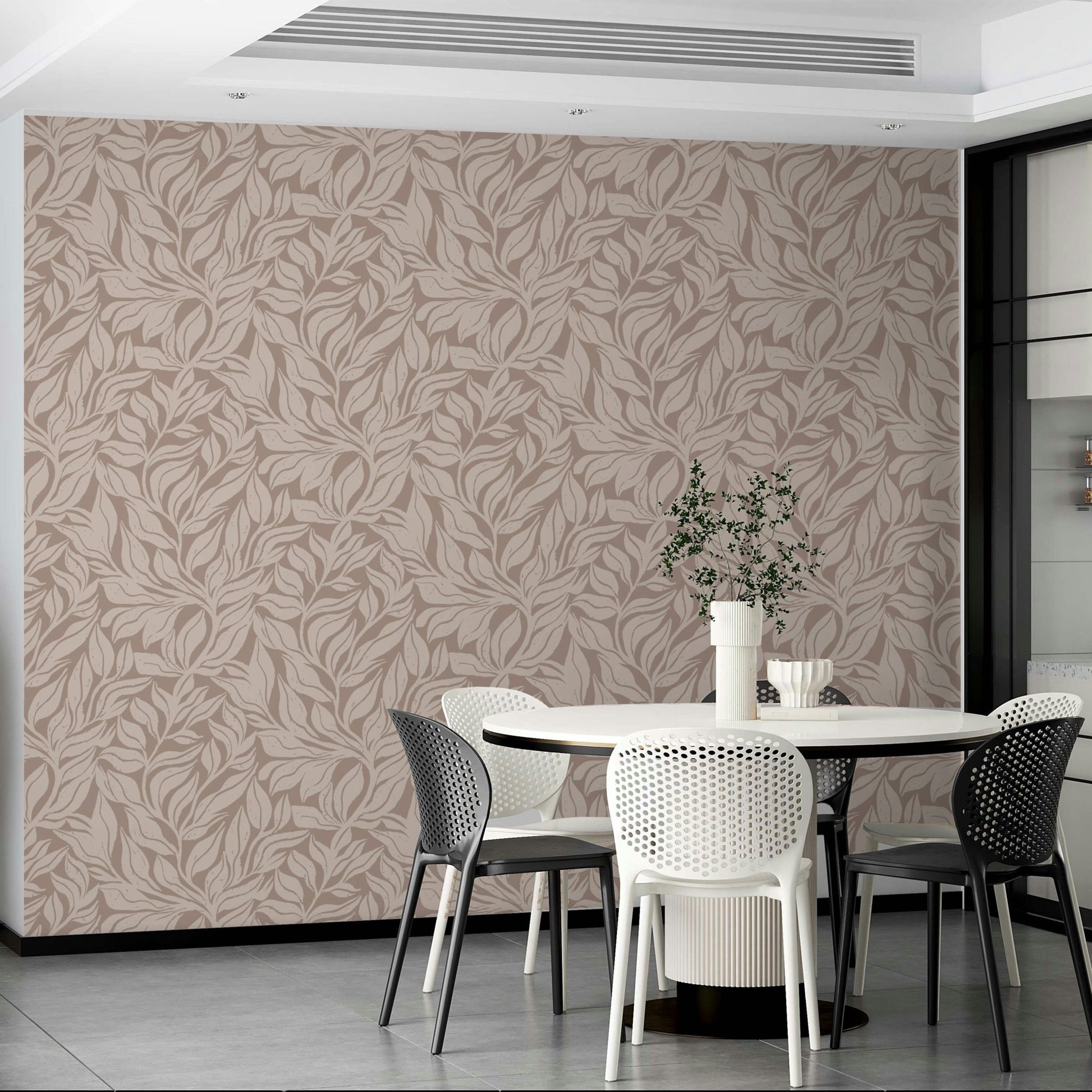 Nature-inspired botanical wallpaper for peaceful rooms

