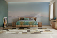 Wall mural featuring a peaceful ocean scene.

