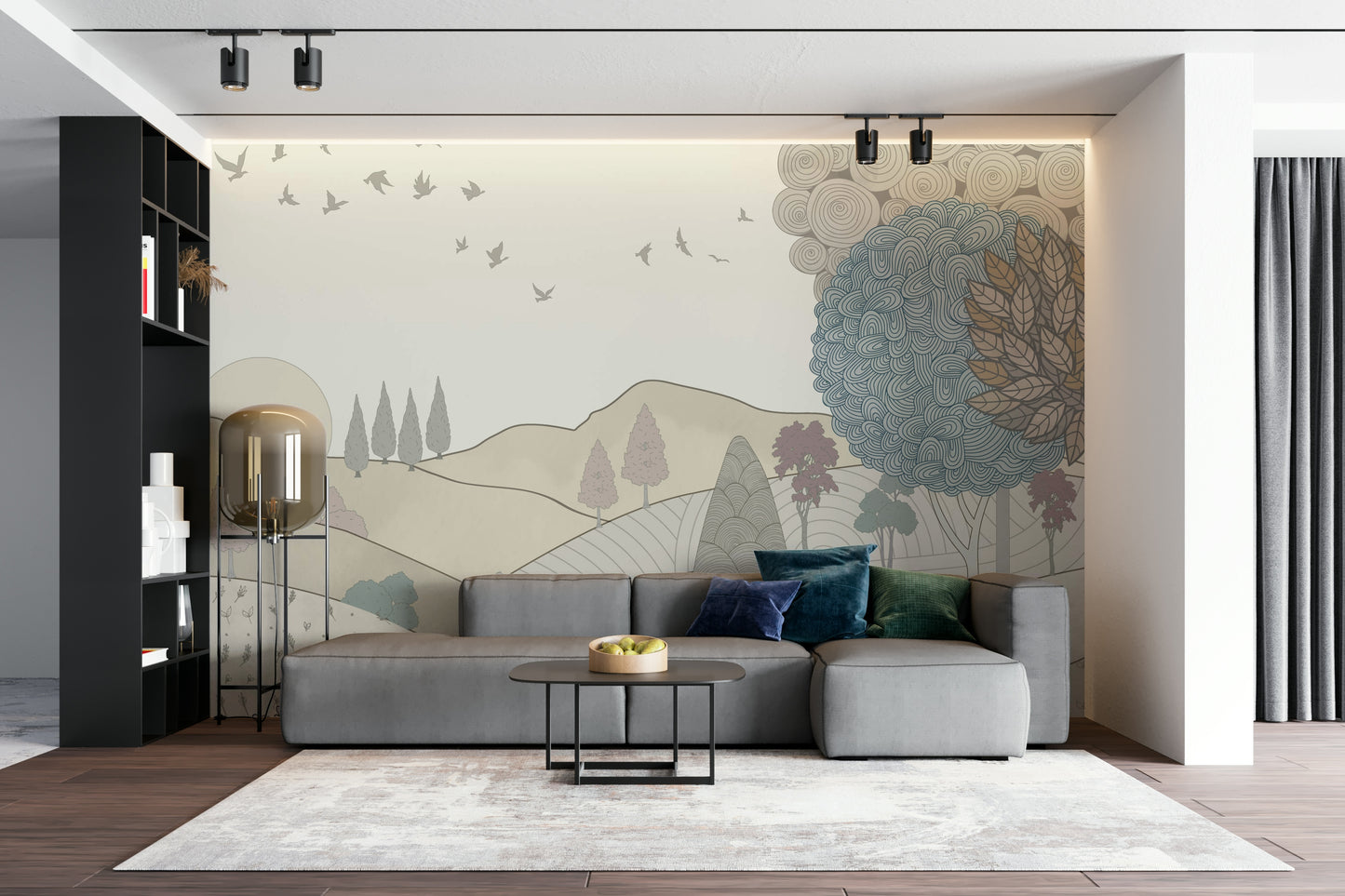 Fond d'écran de campagne de campagne serein