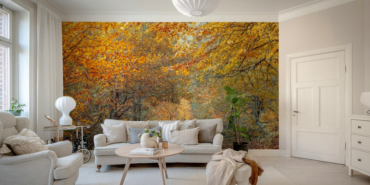Serene Fall fall foliage wall mural

