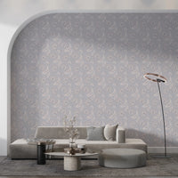 Serene Floral beige Wallpaper⁠