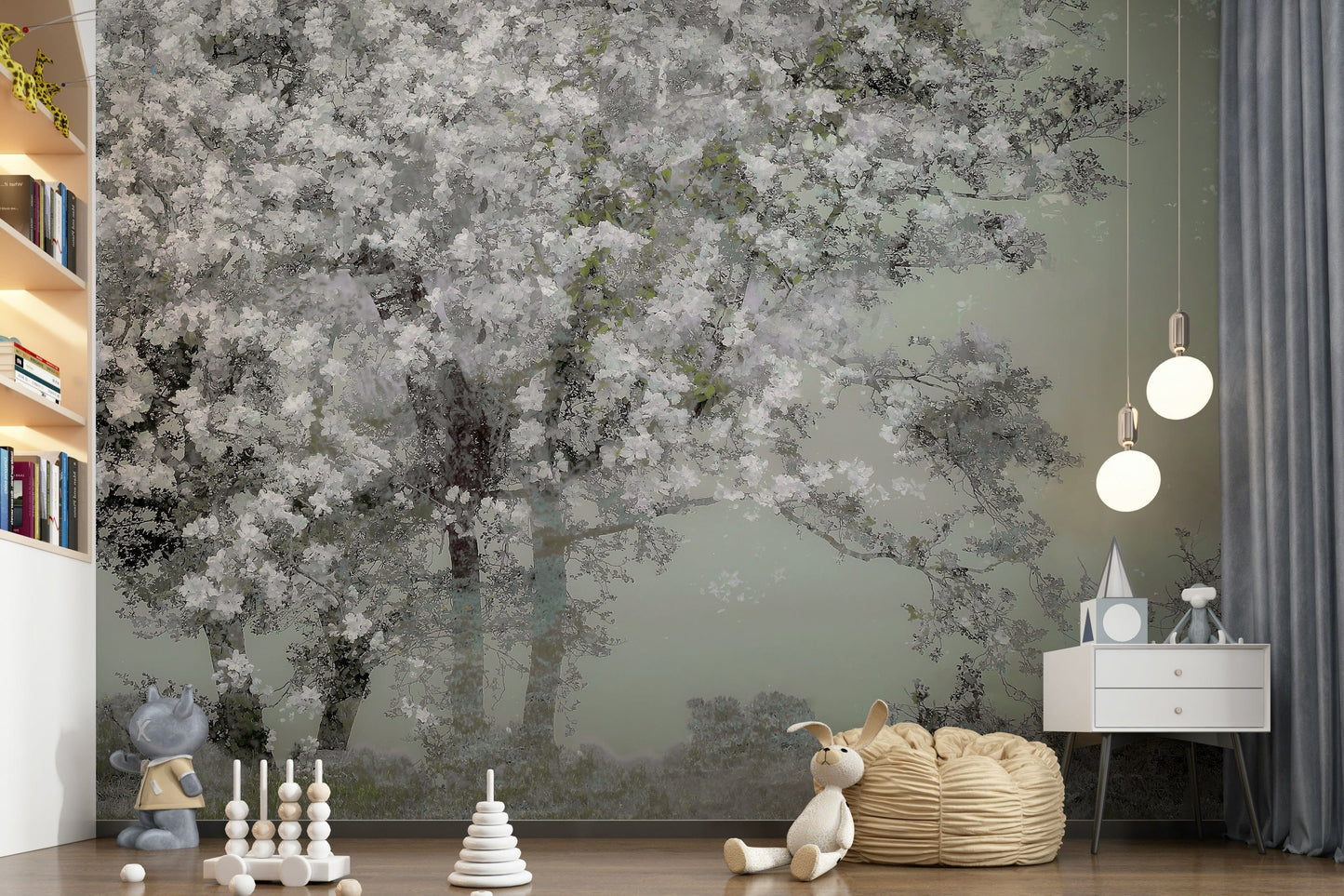 Floral Canopy Serenity Wall Mural -1518414