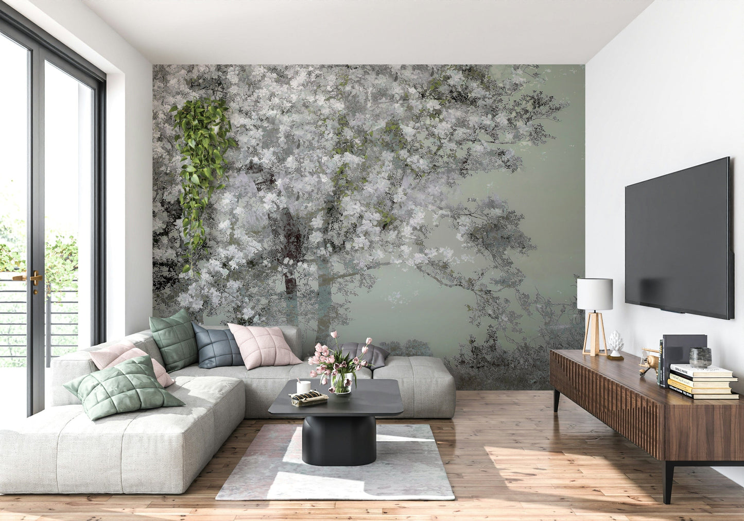 Floral Canopy Serenity Wall Mural -1518414