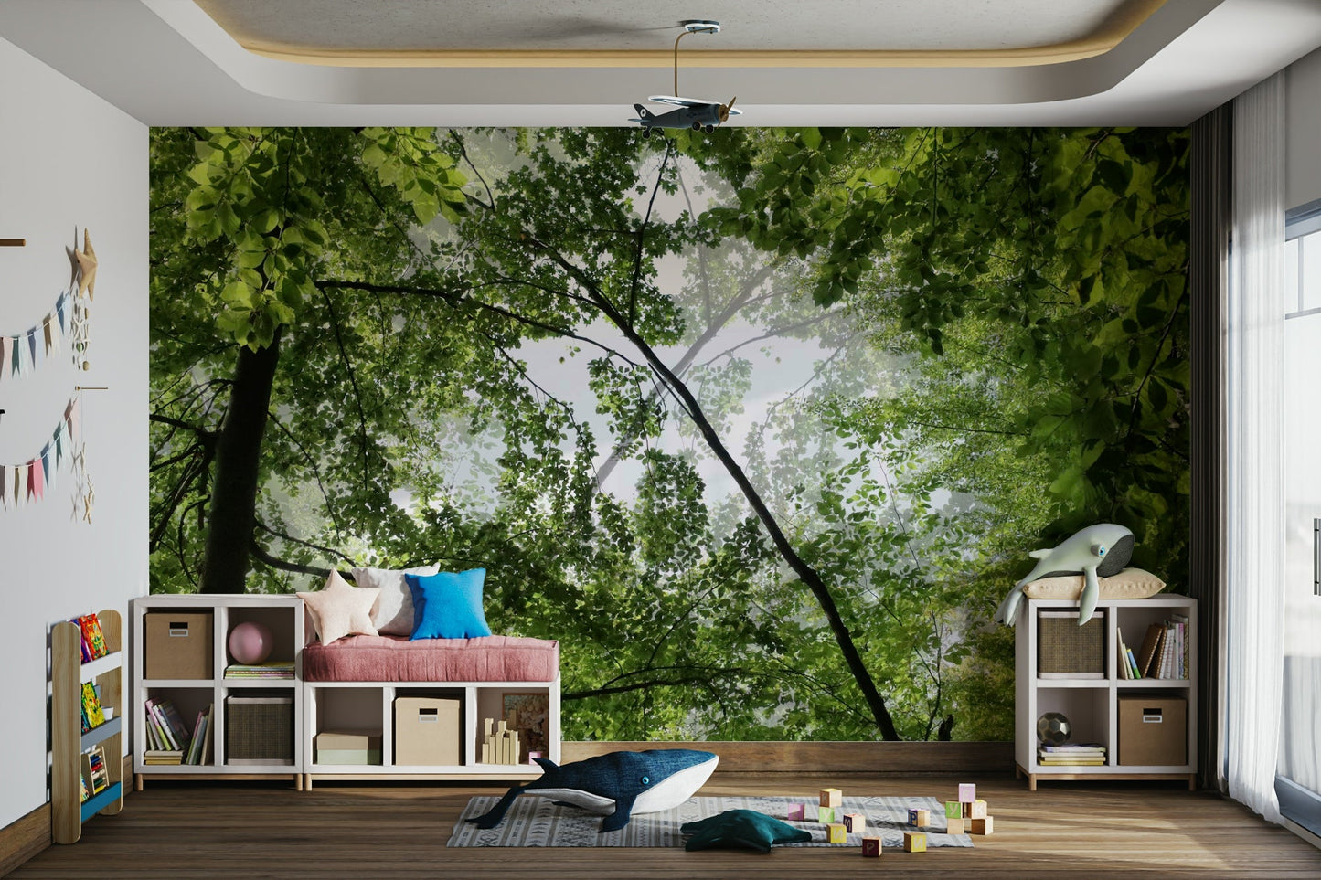 Creates a refreshing and quiet atmosphere.

