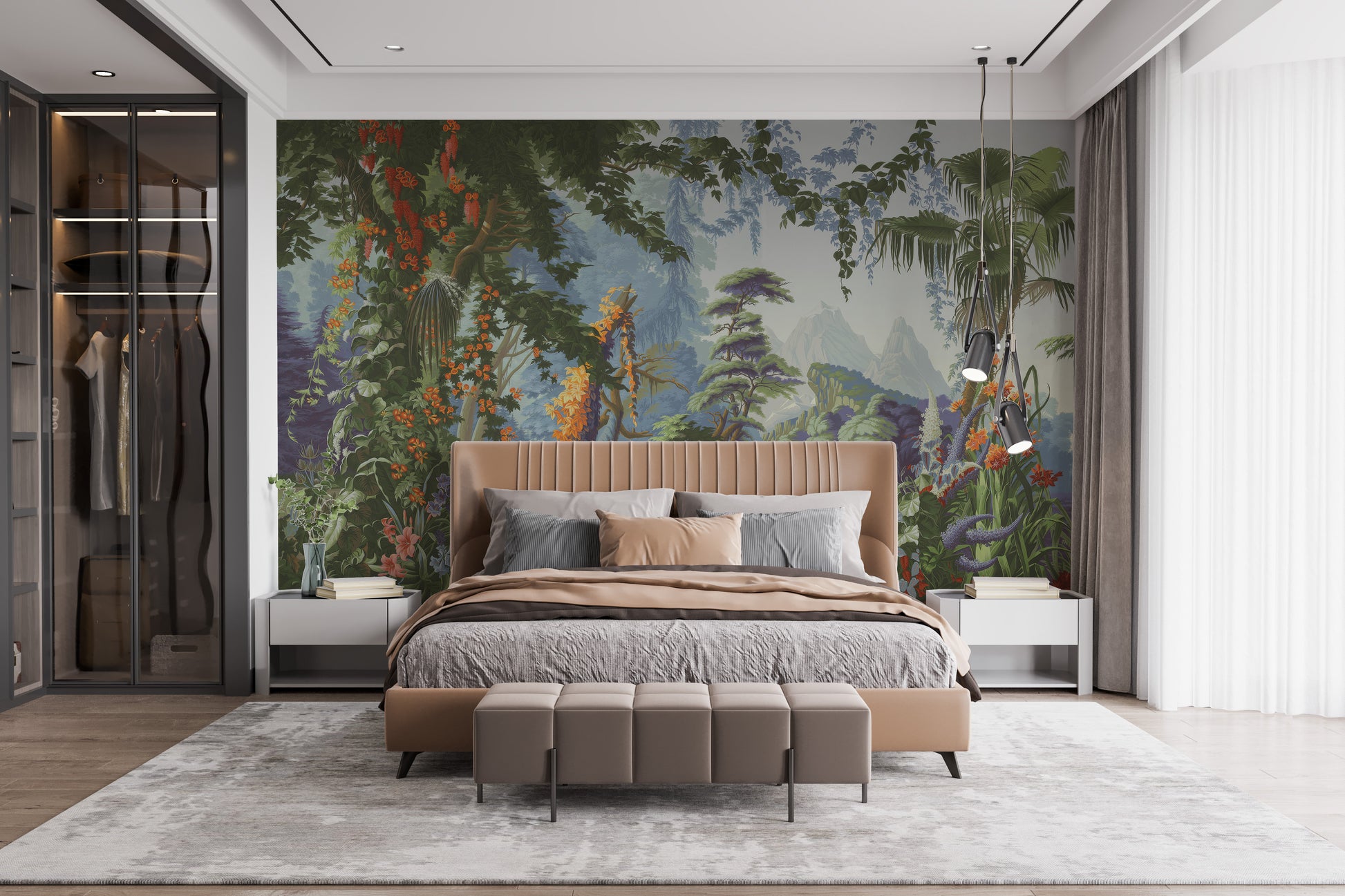 Peaceful Forest Wall Mural - Giffywalls