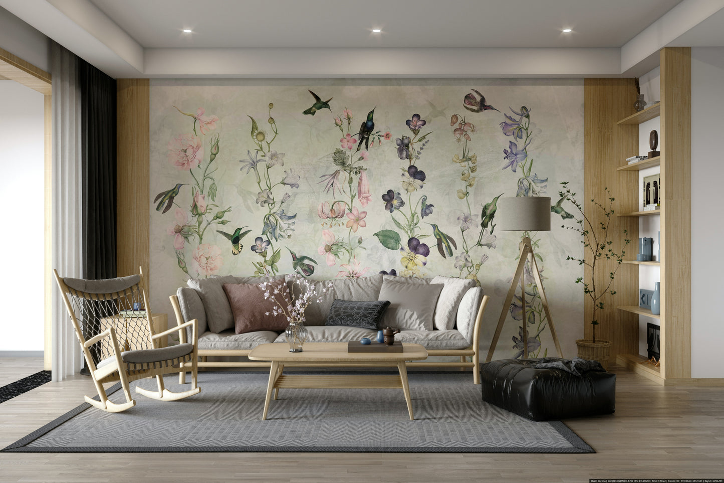 Botanical garden wallpaper for walls

