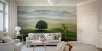 Serene landscape wallpaper ideal for peaceful room design

