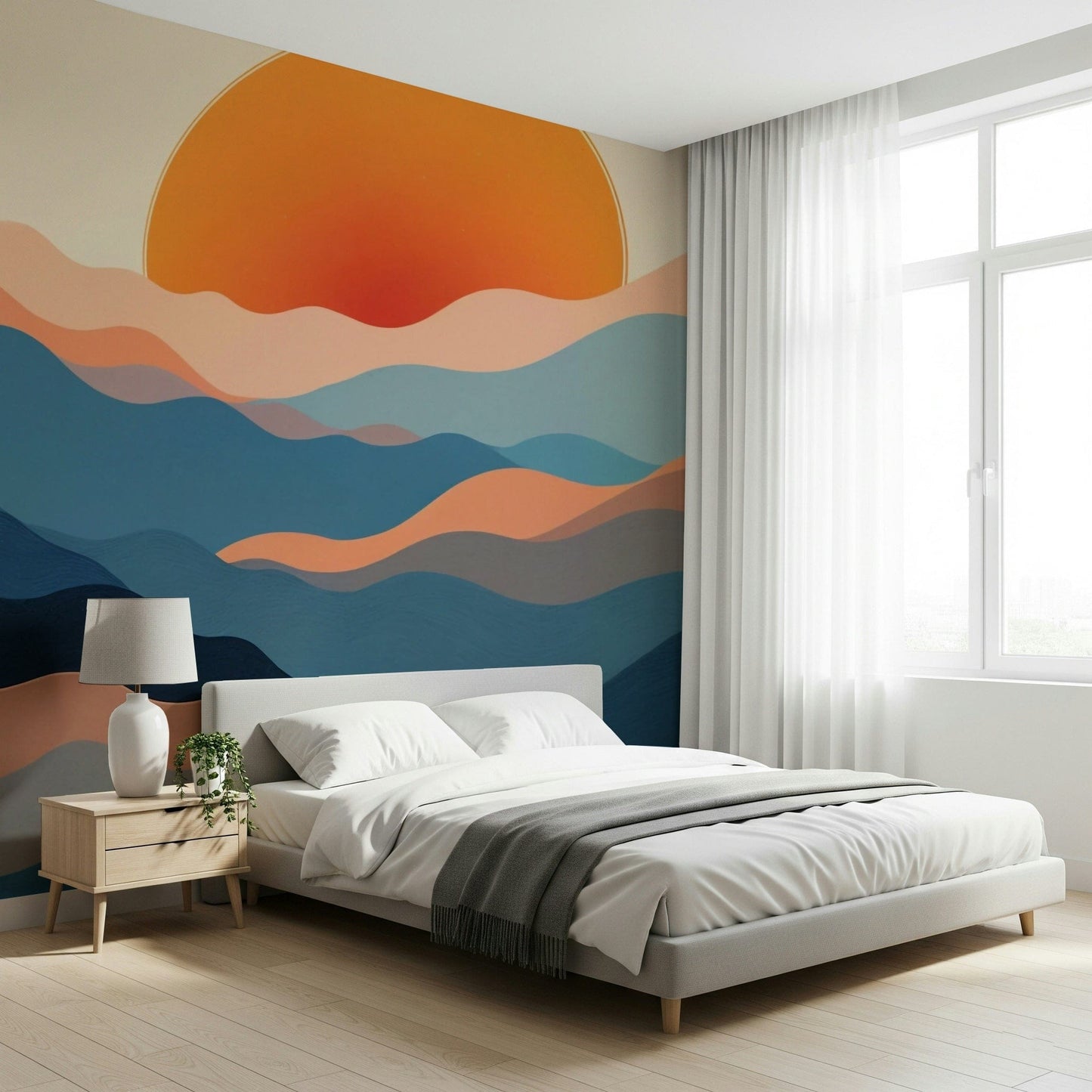 Wandbild „Horizont-Schichten“