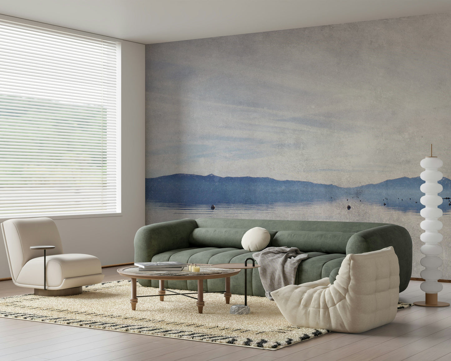 Serene Lake Vista Wall Mural -2671436
