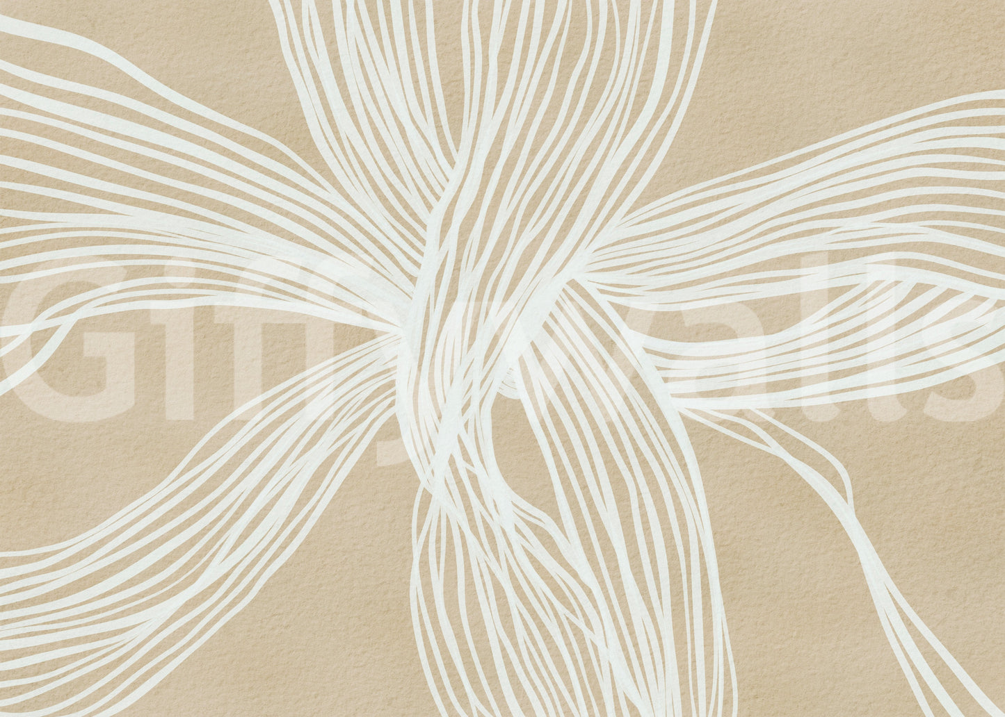 Artistic Flowing Lines wall accent decor abstract flowing organic shapes