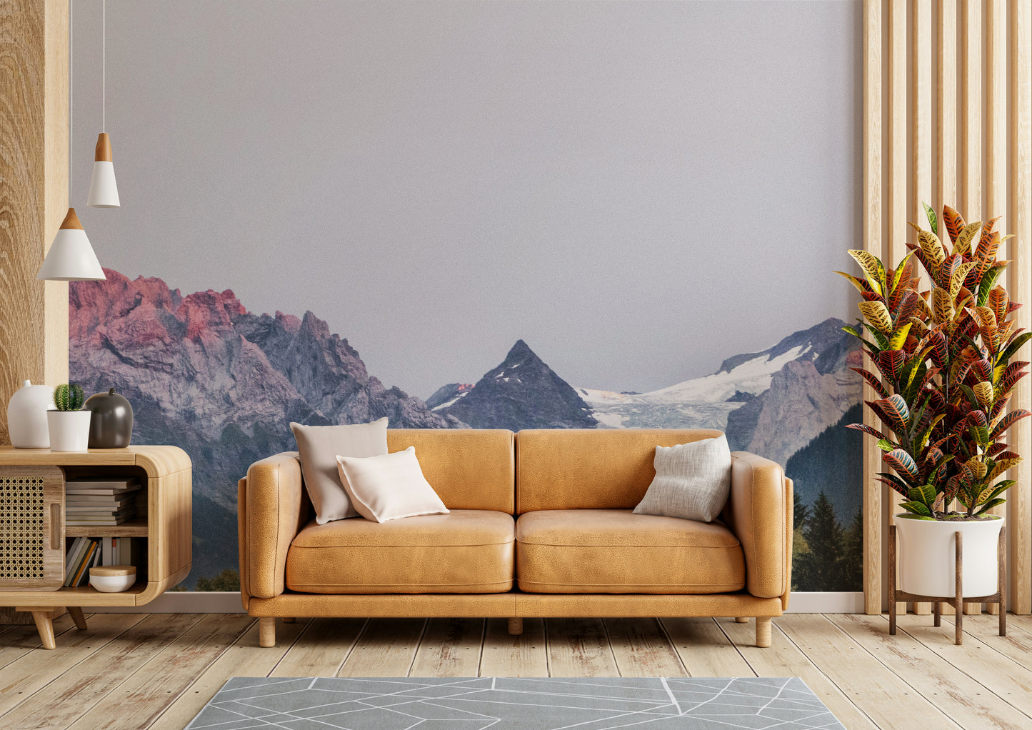 穏やかな山の威厳