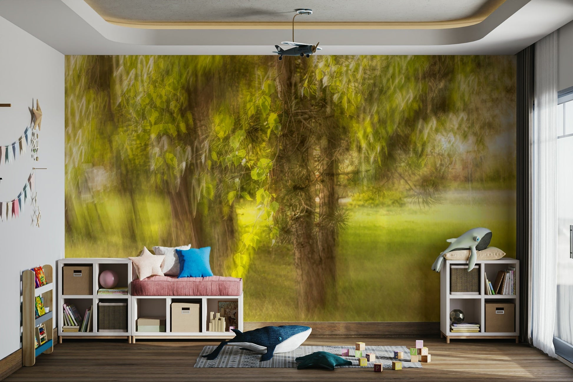 The image is without sharp lines, giving it a dreamy appearance.

