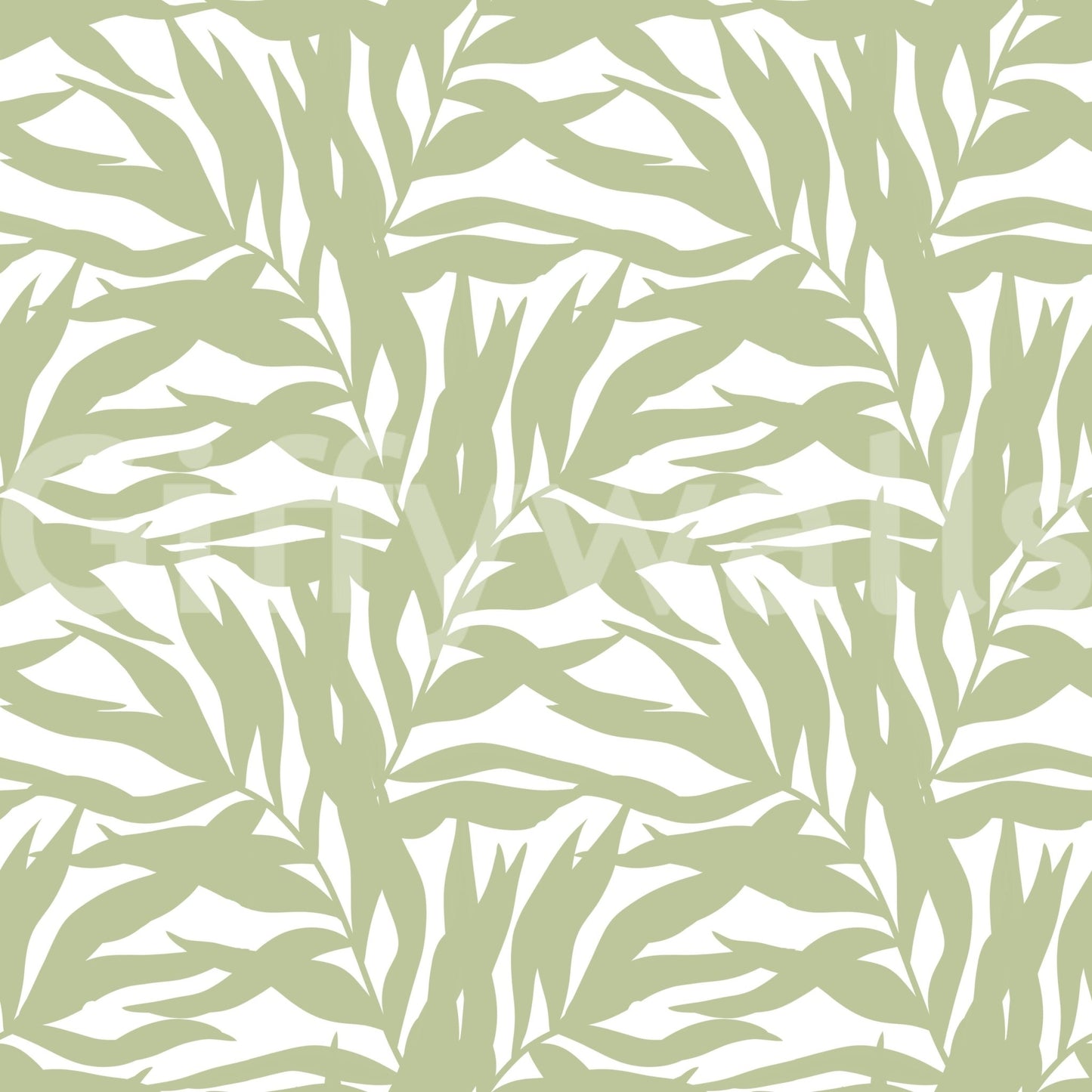 Serene Sage Canopy Leaves Wallpaper⁠