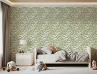 Serene Sage Canopy Leaves Wallpaper⁠