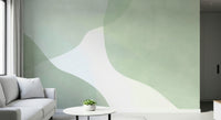 A beautiful modern art wall mural of delicate lines.