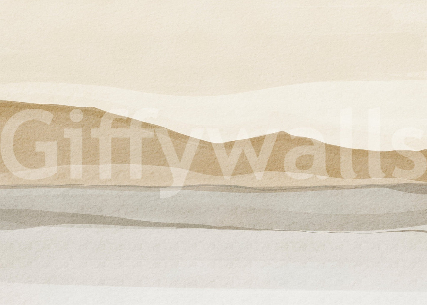 Bright painterly horizon Serene Sandscape wallpaper offers peaceful charm.