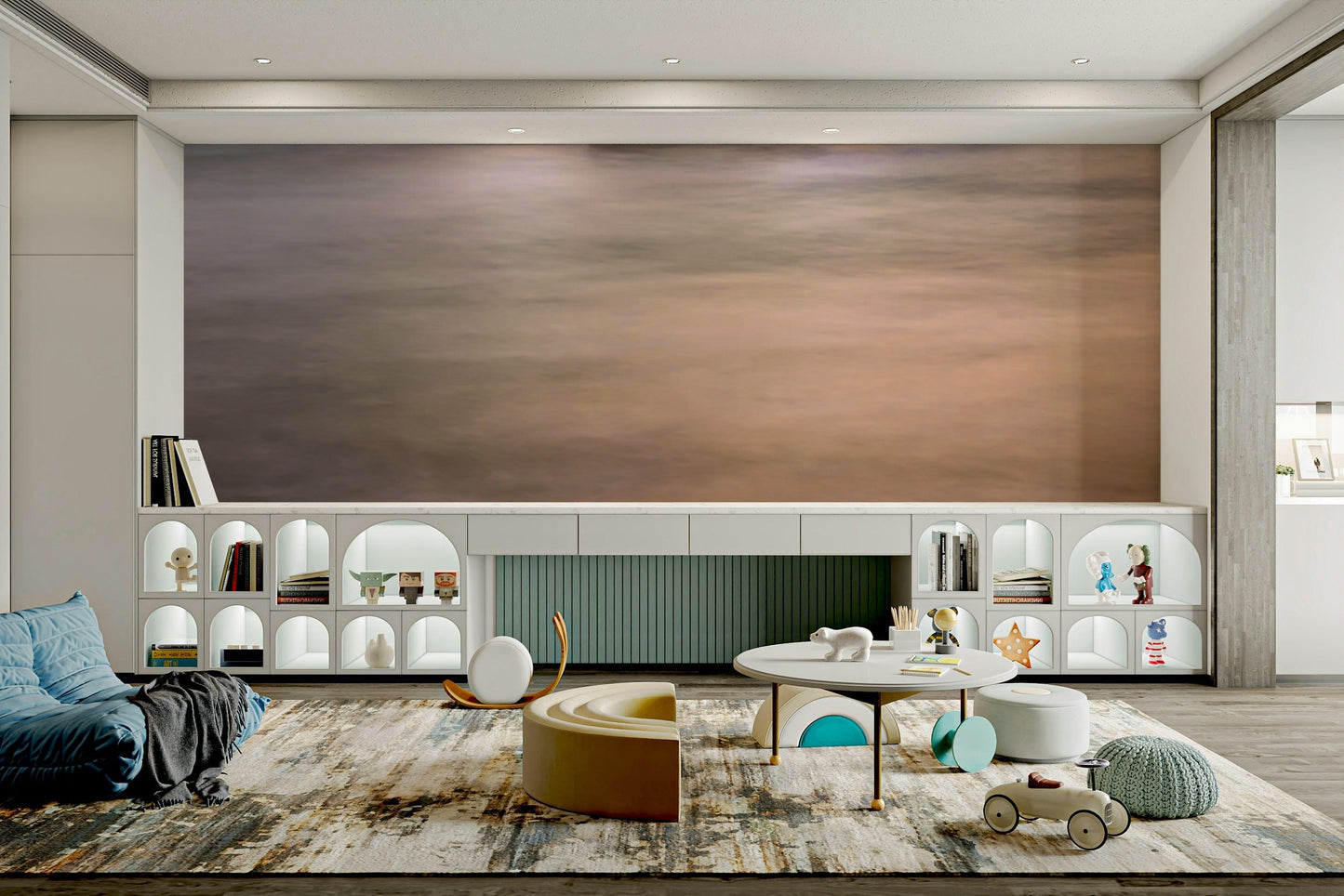 A classic ocean wallpaper for walls with a nautical theme.

