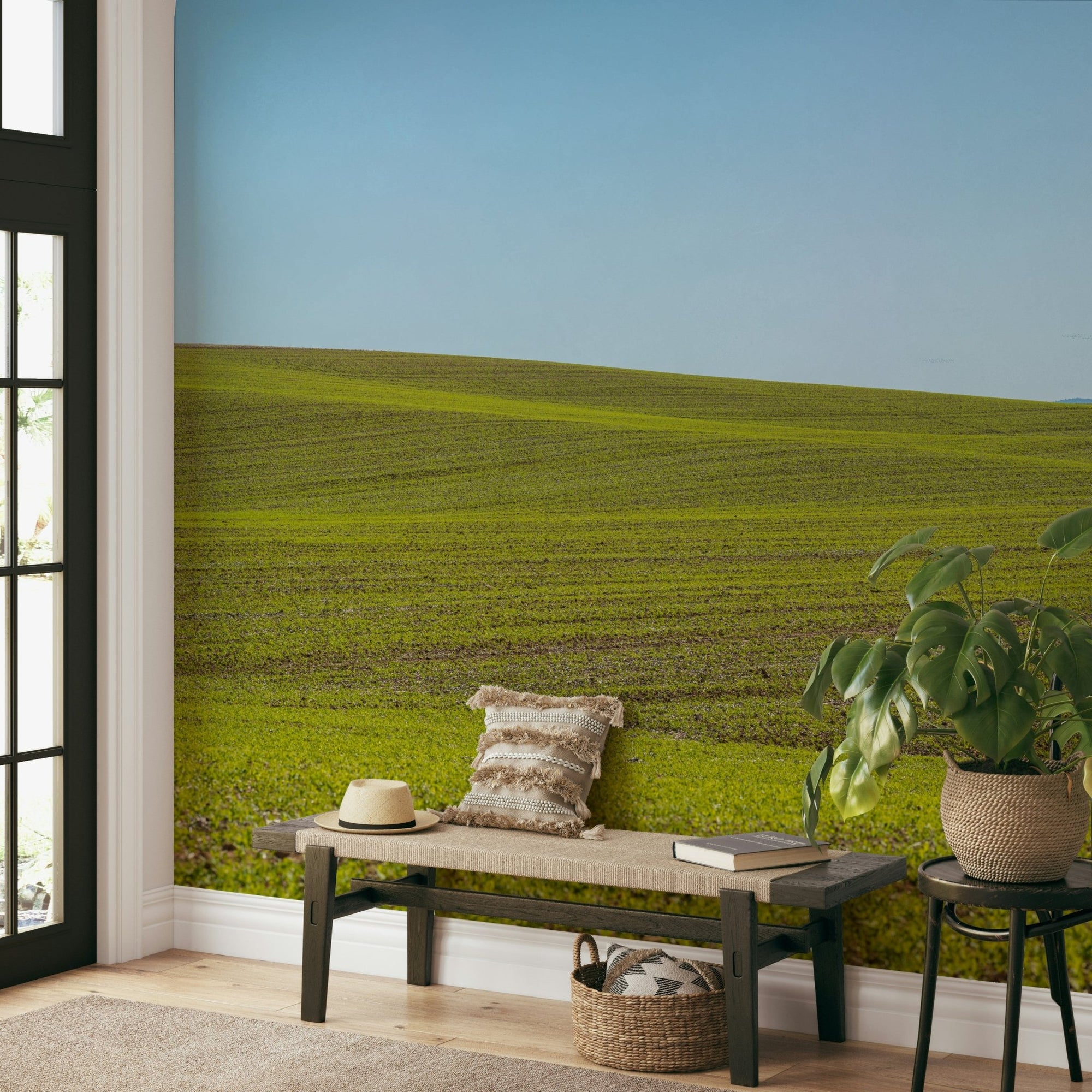 Spring countryside mural wallpaper

