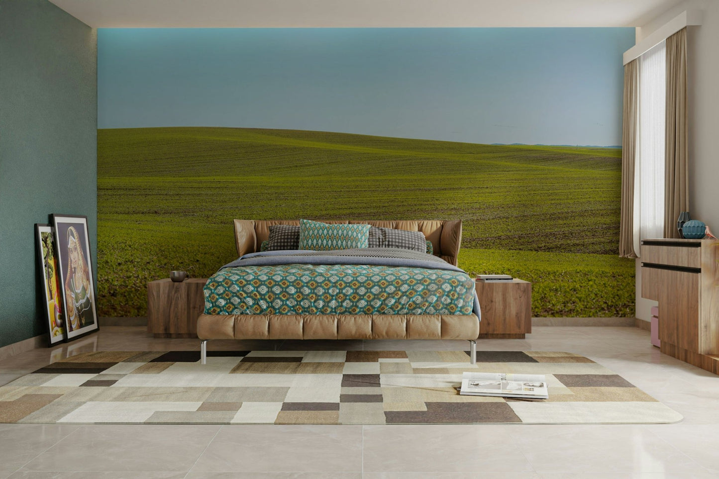 Serene spring view wall mural

