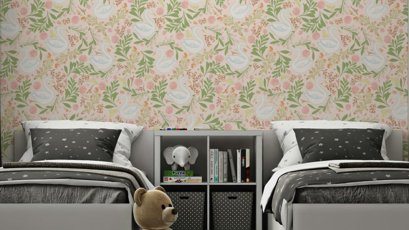 The colors are soft and gentle tones.

