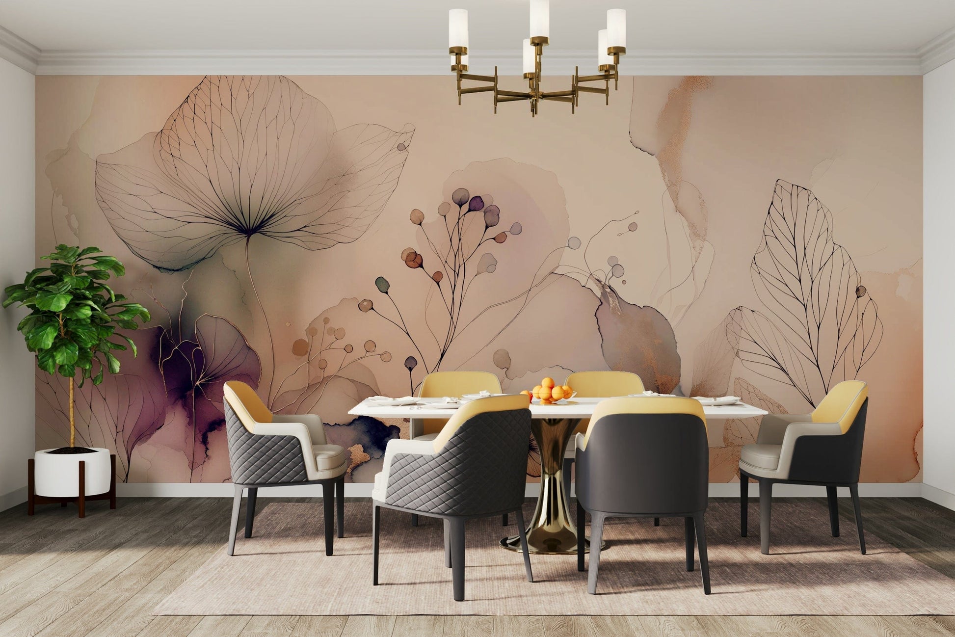 Serene flower scene with friendly petals

