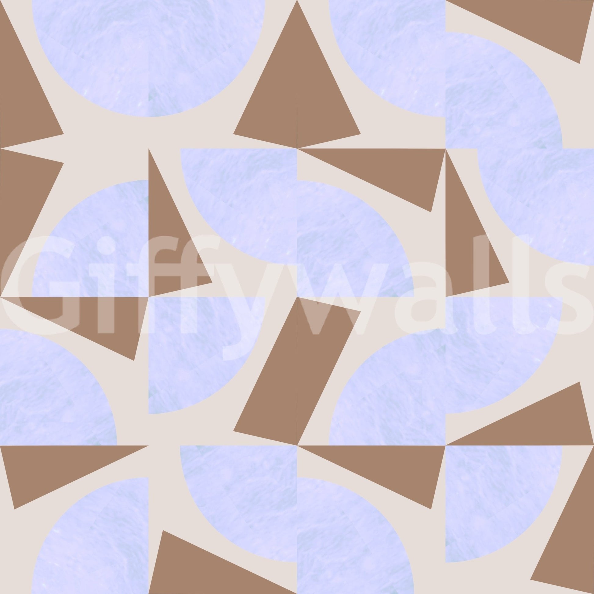 Shapescape rustic ochre shapes wallpaper for walls.