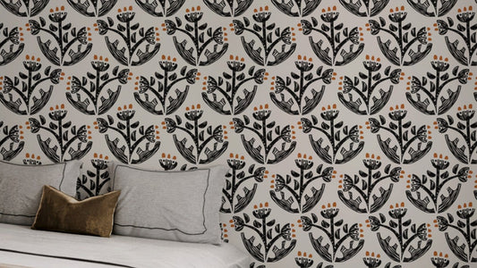 Botanical Charm Modern Wallpaper Mural