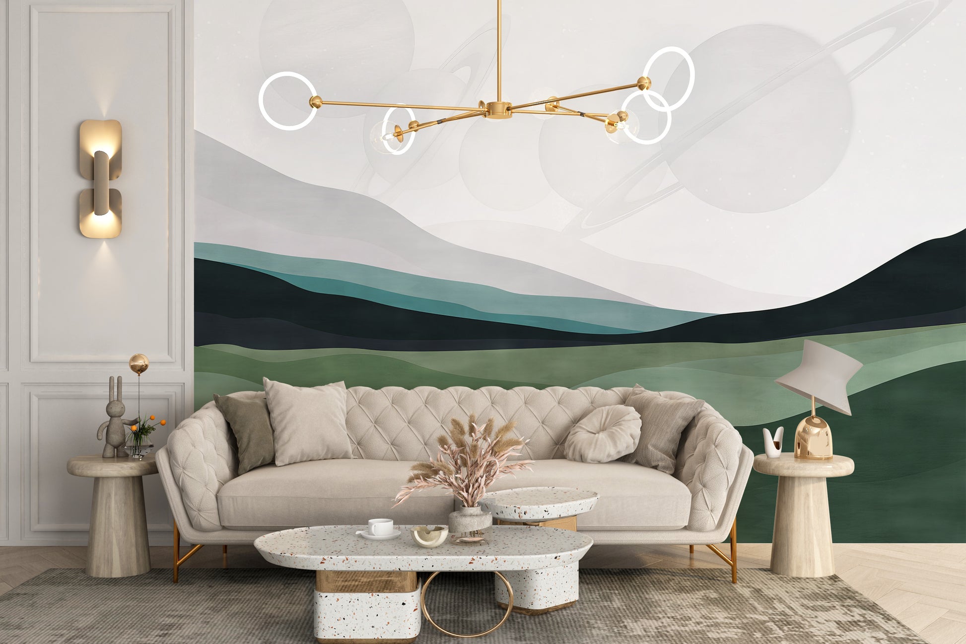 Galactic Harmony wallpaper for living room stargazing vibes