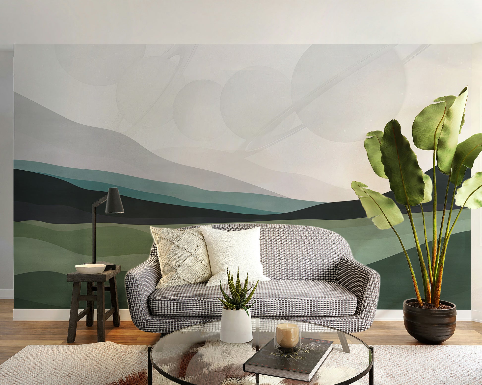 Galactic Harmony wallpaper for living room