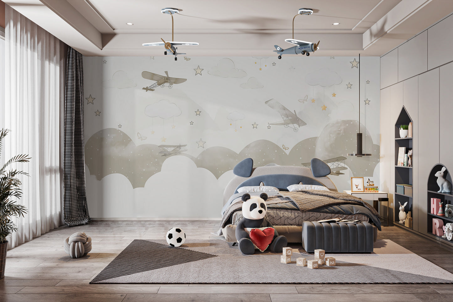 Skyward Fantasies Wall Mural - Giffywalls
