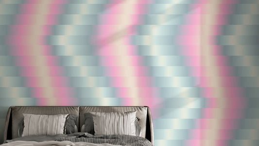 Contemporary Whorls and Waves Wallpaper Mural