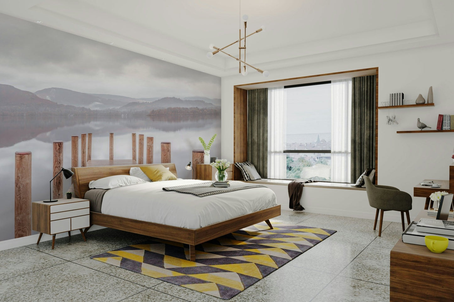 peaceful natural landscape wallpaper

