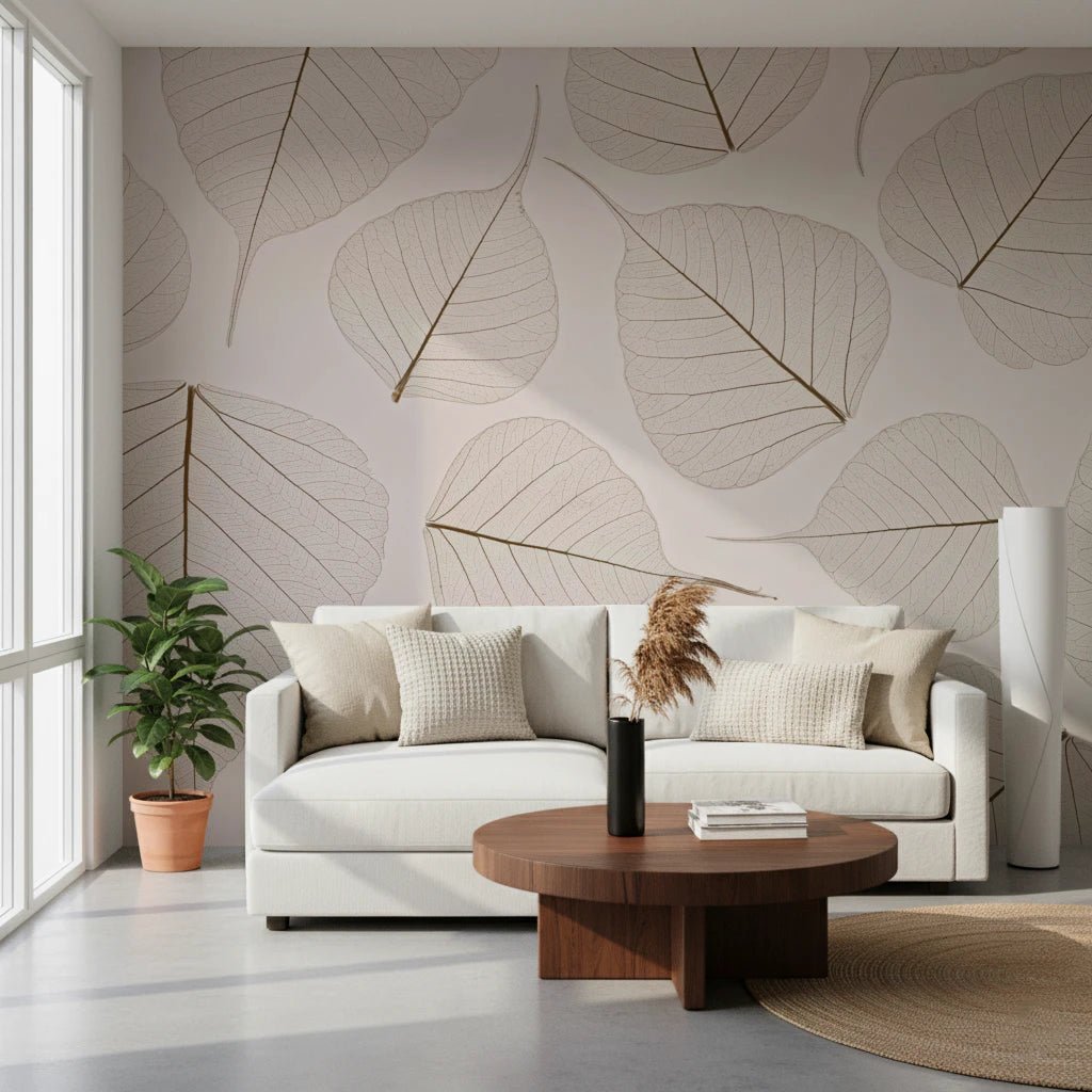 Skeletal Leaves Wall Mural