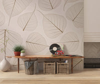 Skeletal Leaves Wall Mural