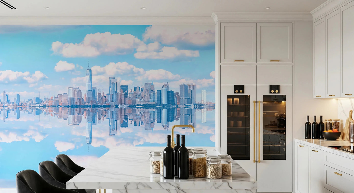 Skyline Reflection Wall Mural
