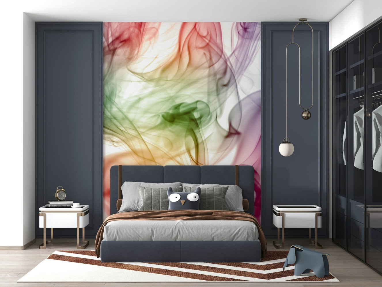 Smoke Art Wall Mural