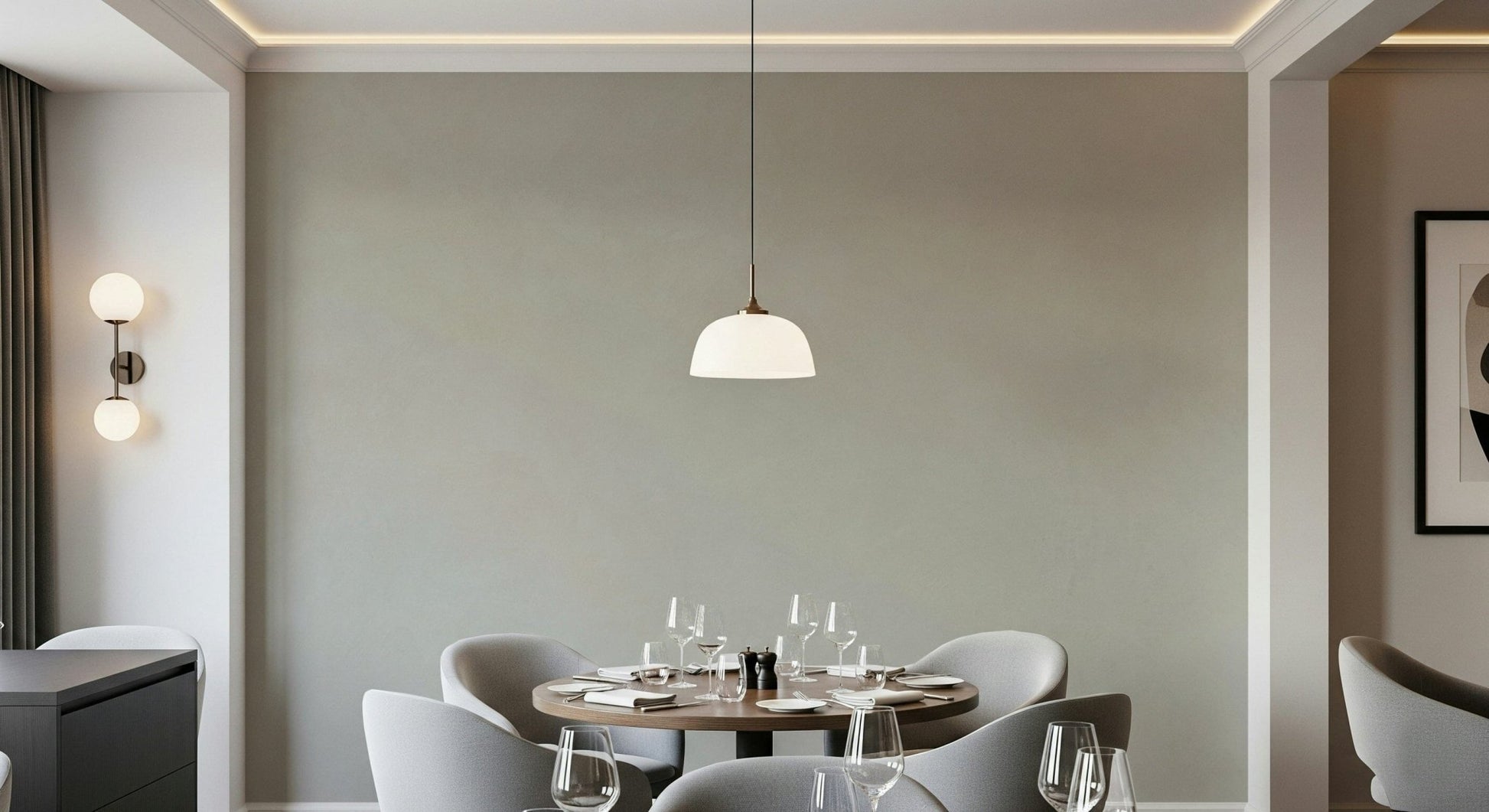 Decorative wall mural featuring layered smooth stones for depth and sophisticated design appeal.