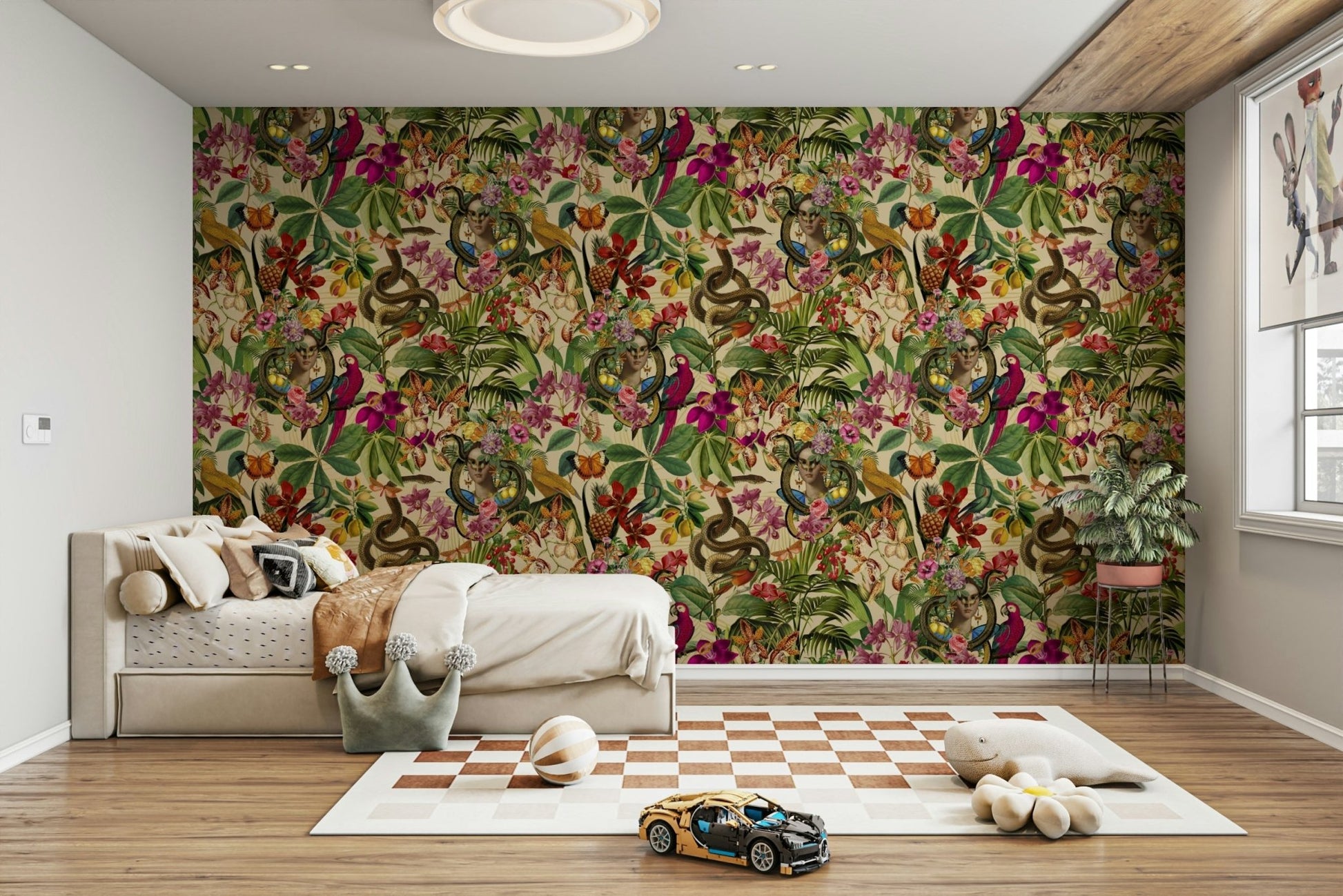 Eclectic mural wallpaper for creative interiors

