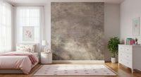 Decorative mural featuring shimmering snakeskin patterns in metallic silver for statement walls.