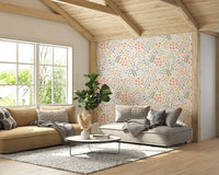Floral wallpaper with soft tones for tranquil rooms.

