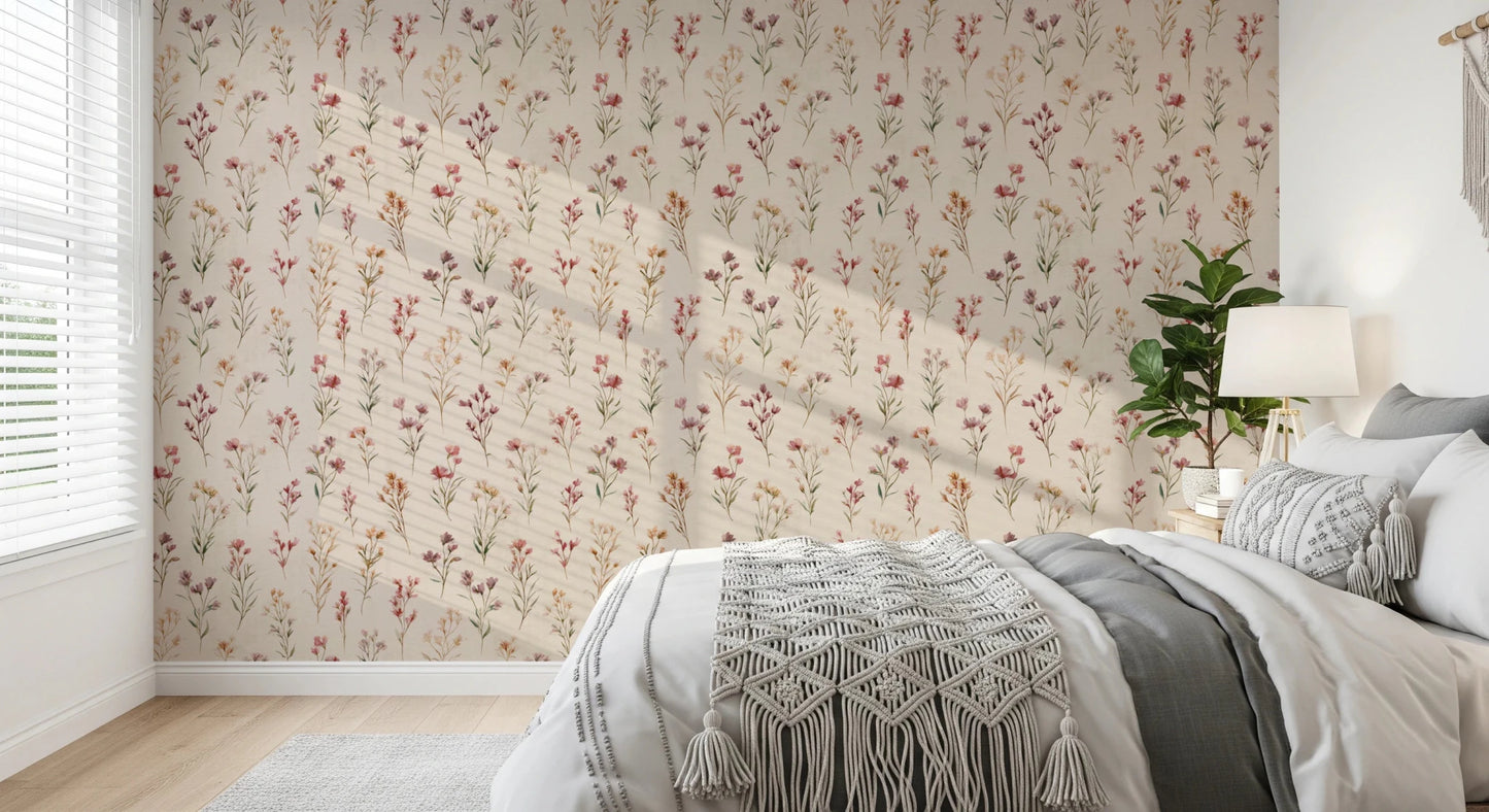 Soft Floral Whispers Wallpaper⁠