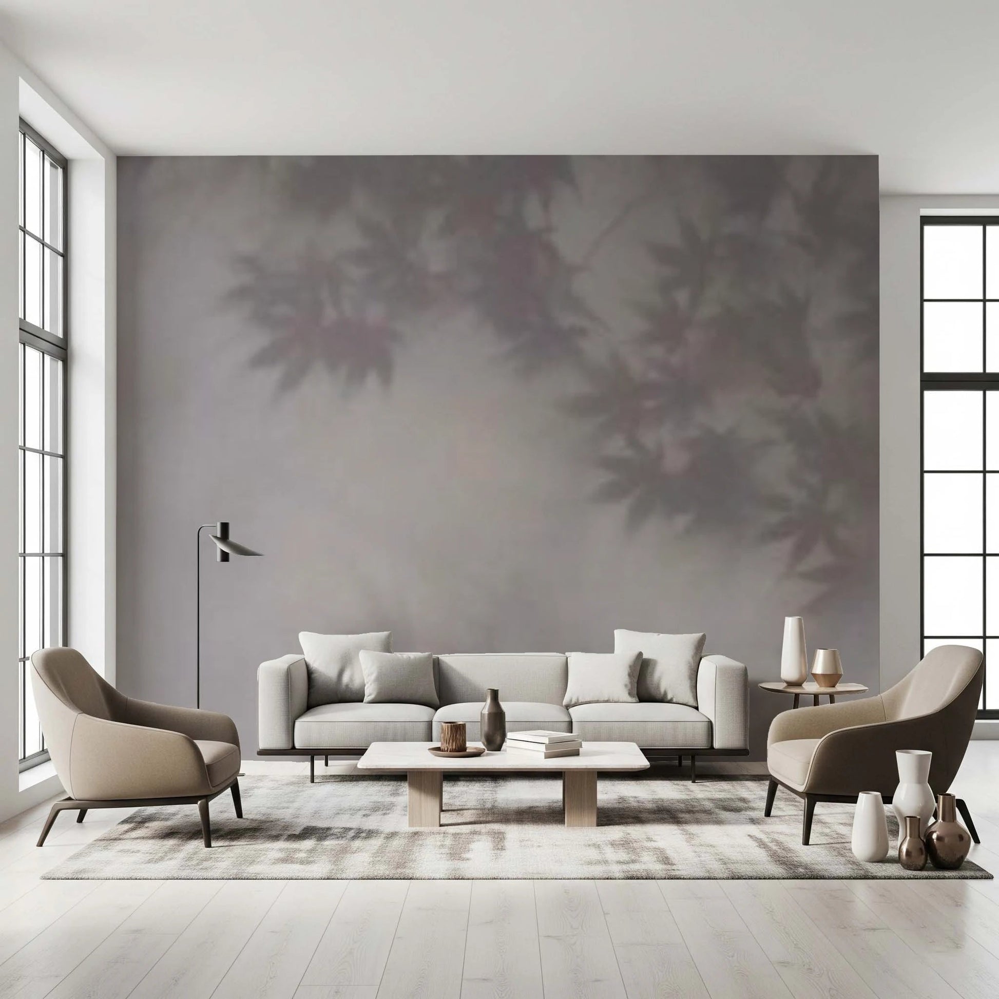 Soft Foliage Haze Wall Mural