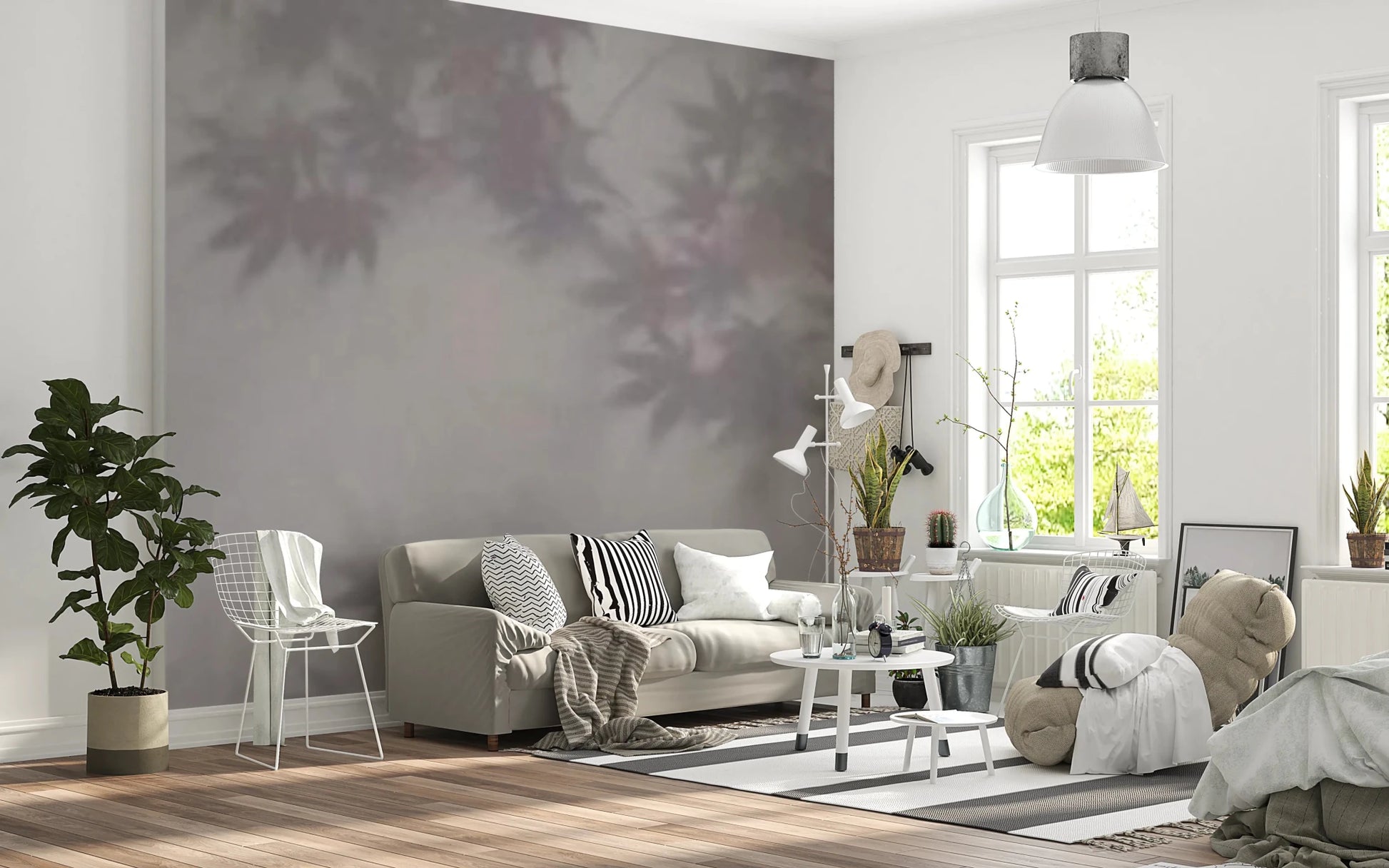 Soft Foliage Haze Wall Mural